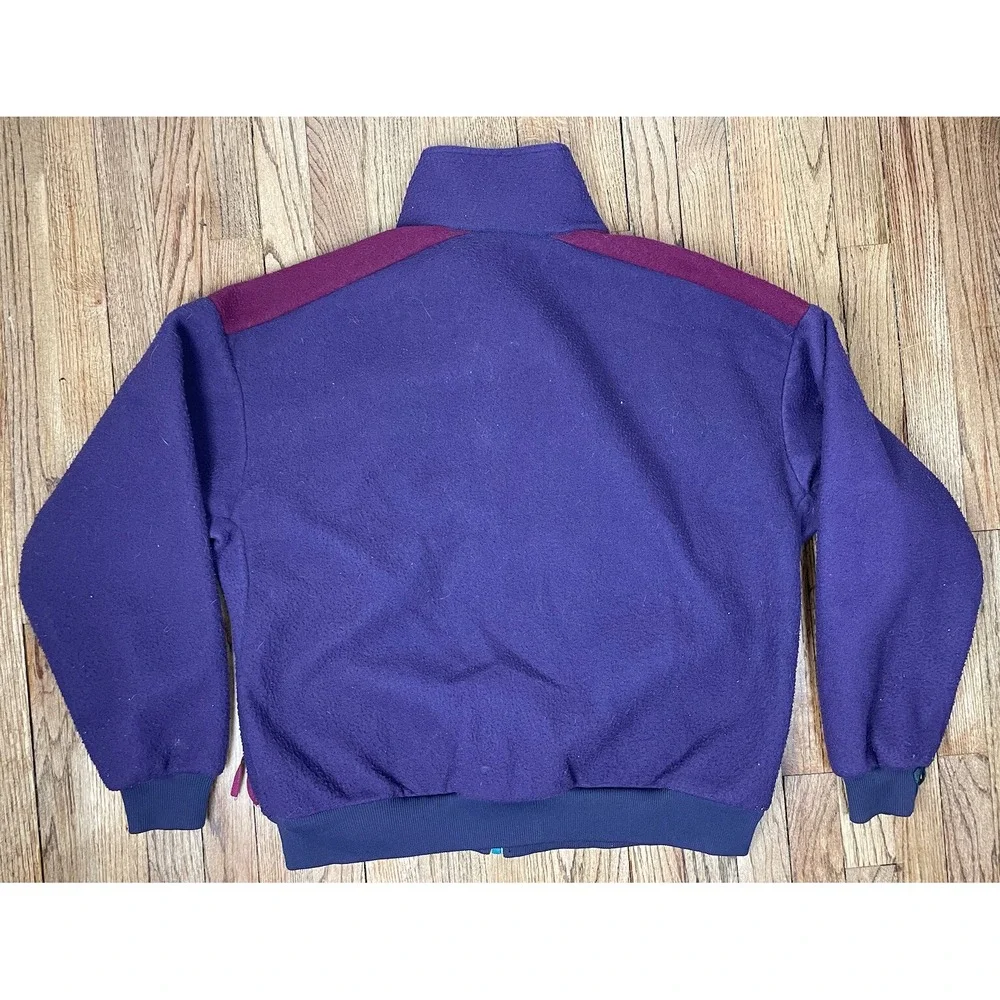 Vintage Columbia Sportswear Fleece Full Zip Jacket 90s Purple Men's Sz‎ XL